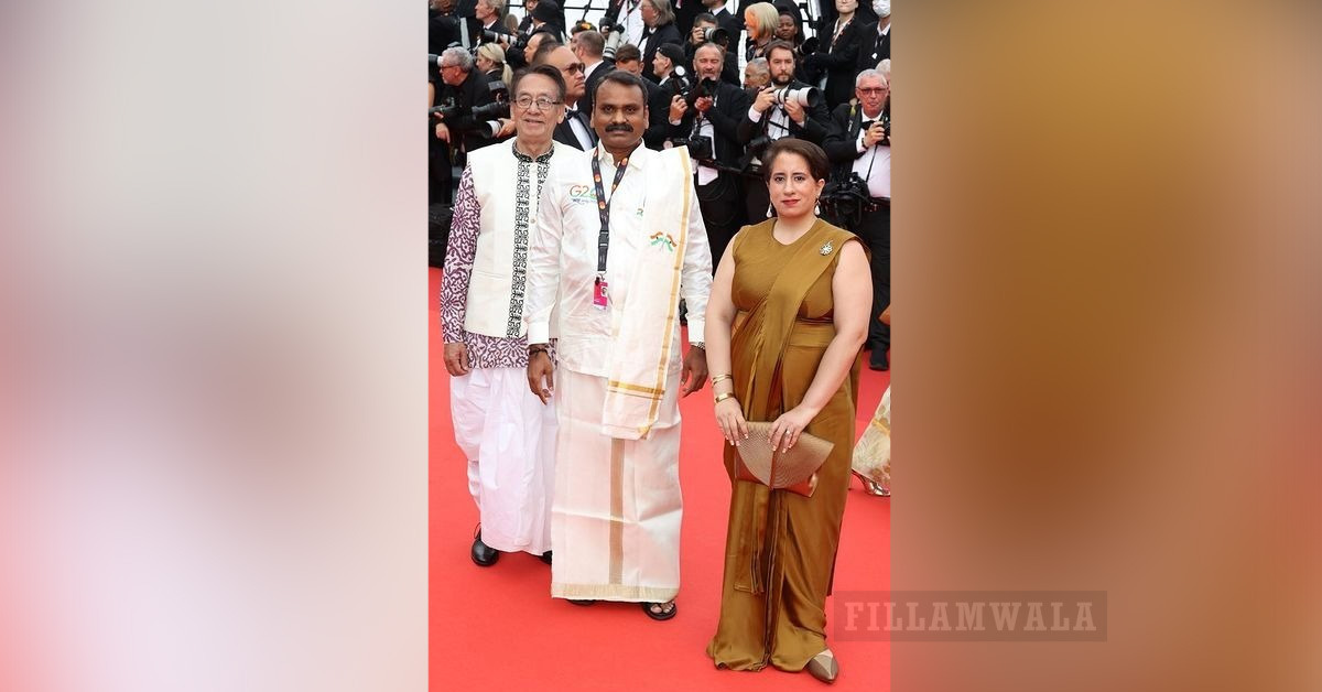 "Guneet Monga Stuns on Cannes Red Carpet in Saree"