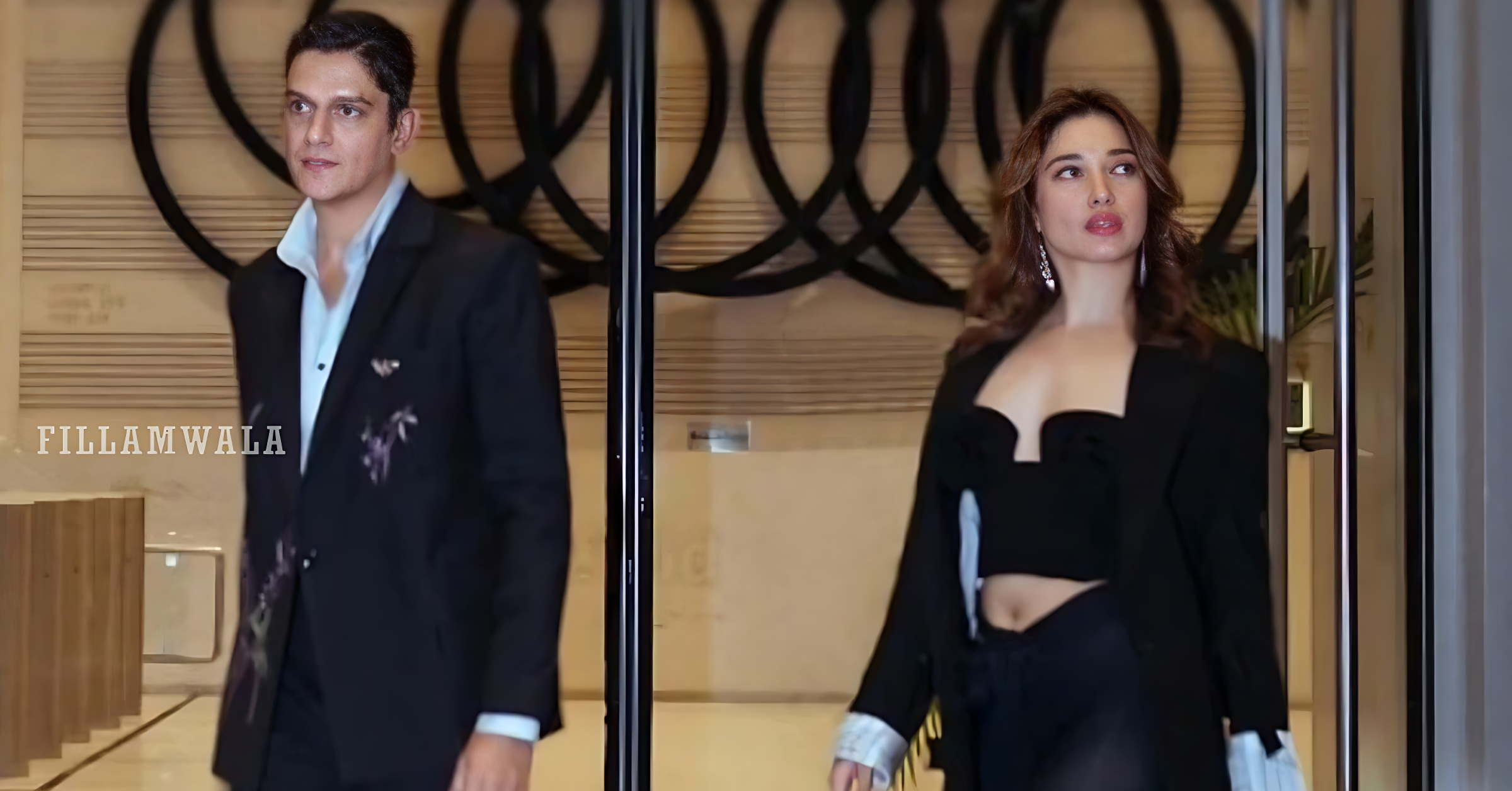 Vijay Varma and Tamannaah Bhatia Twin in Black, Step Out Together for a Friday Night Dinner