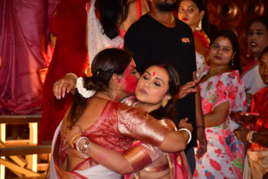 Rani Mukerji and Rupali Ganguly Enchant in Sindoor Khela at Durga Puja