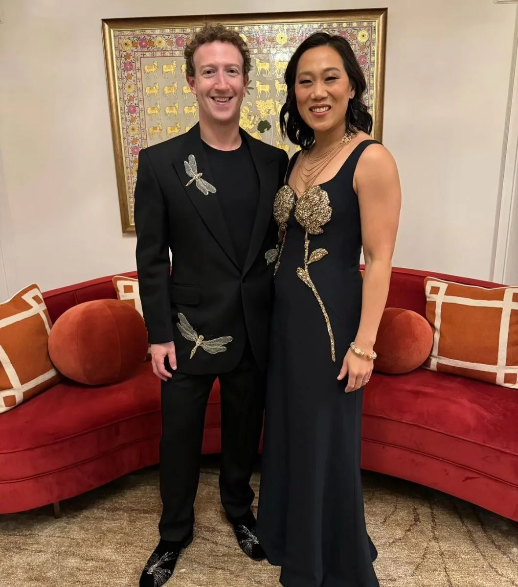 CEO Mark Zuckerberg and his wife Priscilla Chan